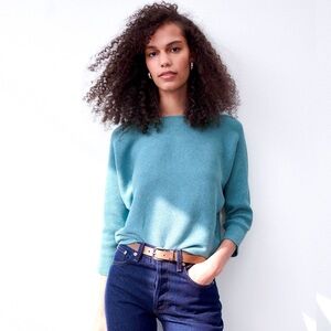 The Reset Ribbed Pullover. Size SM/M, color Tide. NWT.